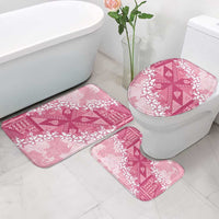 Bula Fiji Plumeria Tagimoucia Salusalu Pink Bathroom Set Kaiviti Masi LT7 - Polynesian Pride