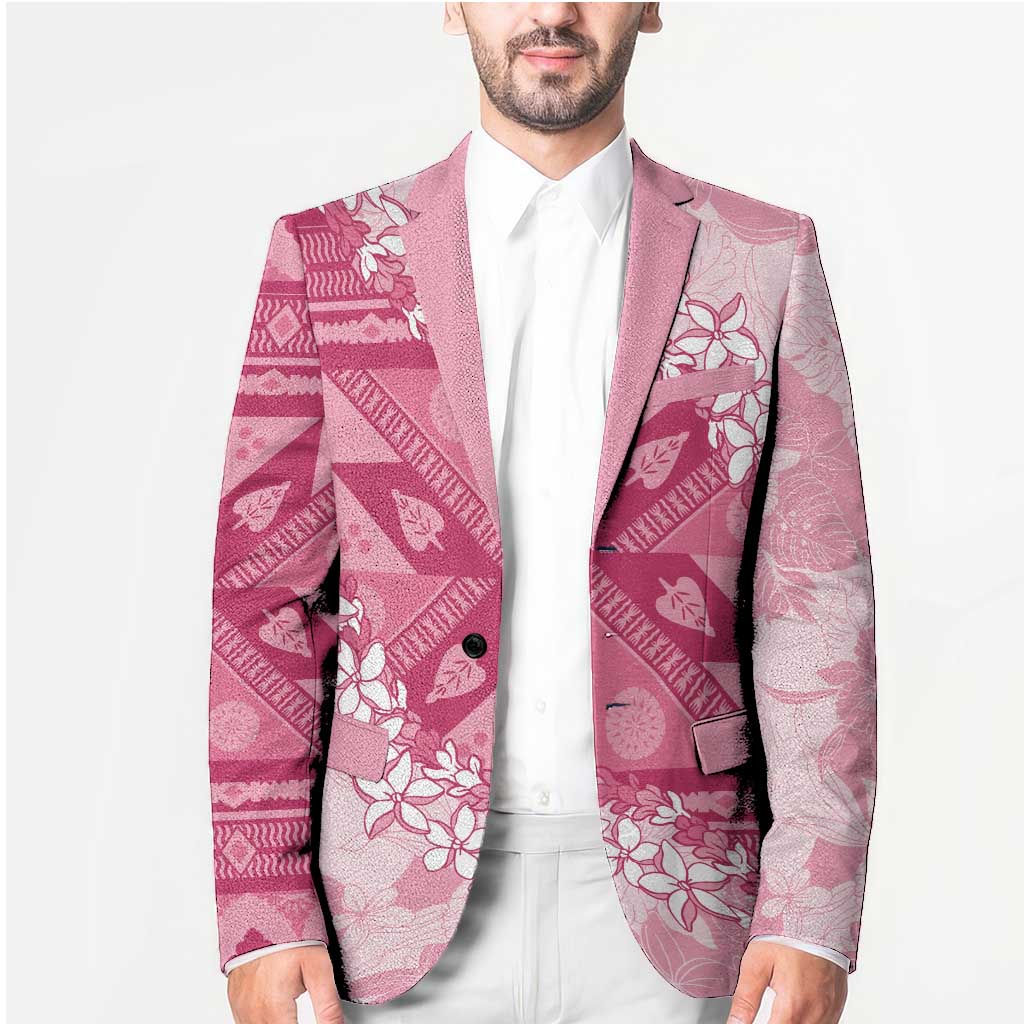 Bula Fiji Plumeria Tagimoucia Salusalu Pink Blazer Kaiviti Masi LT7 - Polynesian Pride