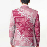 Bula Fiji Plumeria Tagimoucia Salusalu Pink Blazer Kaiviti Masi LT7 - Polynesian Pride