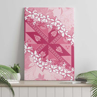 Bula Fiji Plumeria Tagimoucia Salusalu Pink Canvas Wall Art Kaiviti Masi LT7 - Polynesian Pride