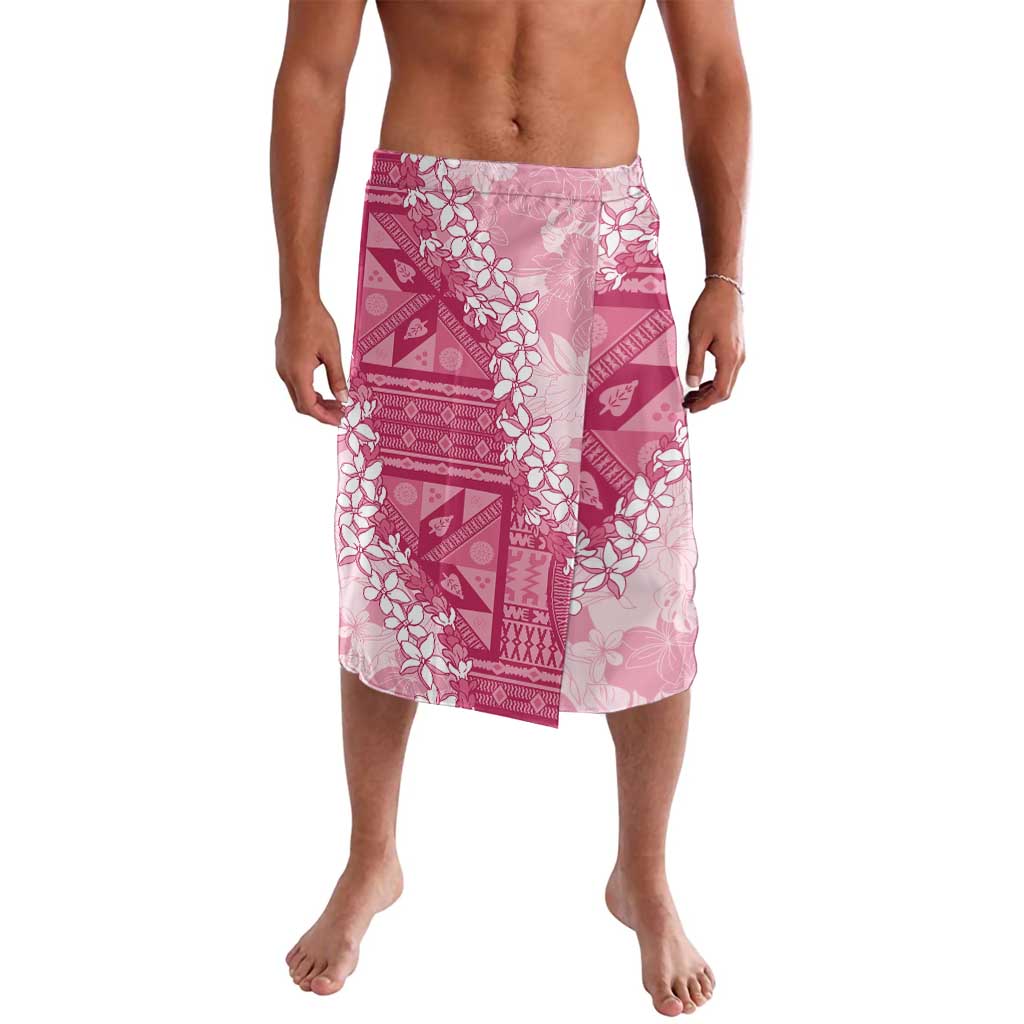 Bula Fiji Plumeria Tagimoucia Salusalu Pink Lavalava Kaiviti Masi LT7 Pink - Polynesian Pride