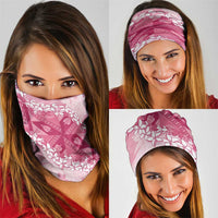 Bula Fiji Plumeria Tagimoucia Salusalu Pink Neck Gaiter Kaiviti Masi LT7 - Polynesian Pride