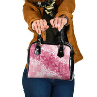 Bula Fiji Plumeria Tagimoucia Salusalu Pink Shoulder Handbag Kaiviti Masi LT7 One Size Pink - Polynesian Pride