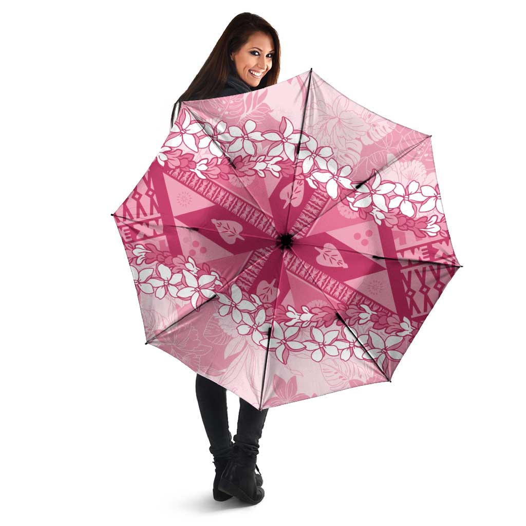 Bula Fiji Plumeria Tagimoucia Salusalu Pink Umbrella Kaiviti Masi LT7 - Polynesian Pride