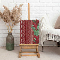 Women's Day Samoa Malu Tattoo Inspired Mix Teuila Canvas Wall Art Scarlet