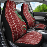 Women's Day Samoa Malu Tattoo Inspired Mix Teuila Car Seat Cover Scarlet LT7 - Polynesian Pride