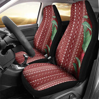 Women's Day Samoa Malu Tattoo Inspired Mix Teuila Car Seat Cover Scarlet LT7 - Polynesian Pride