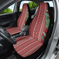 Women's Day Samoa Malu Tattoo Inspired Mix Teuila Car Seat Cover Scarlet LT7 - Polynesian Pride