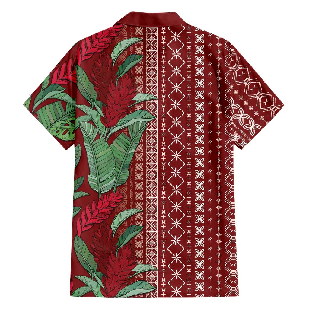 Women's Day Samoa Malu Tattoo Inspired Mix Teuila Family Matching Mermaid Dress and Hawaiian Shirt Scarlet LT7 - Polynesian Pride