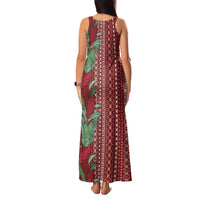 Women's Day Samoa Malu Tattoo Inspired Mix Teuila Family Matching Tank Maxi Dress and Hawaiian Shirt Scarlet LT7 - Polynesian Pride