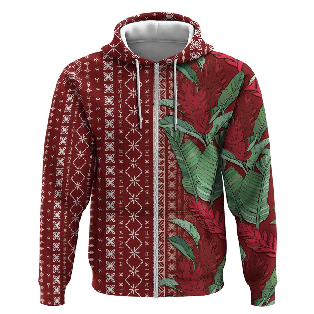 Women's Day Samoa Malu Tattoo Inspired Mix Teuila Hoodie Scarlet