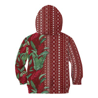 Women's Day Samoa Malu Tattoo Inspired Mix Teuila Kid Hoodie Scarlet LT7 - Polynesian Pride
