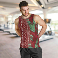 Women's Day Samoa Malu Tattoo Inspired Mix Teuila Men Tank Top Scarlet LT7 Scarlet - Polynesian Pride