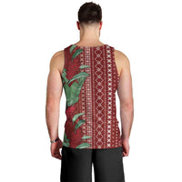 Women's Day Samoa Malu Tattoo Inspired Mix Teuila Men Tank Top Scarlet LT7 - Polynesian Pride