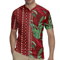 Women's Day Samoa Malu Tattoo Inspired Mix Teuila Rugby Jersey Scarlet