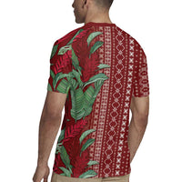 Women's Day Samoa Malu Tattoo Inspired Mix Teuila Rugby Jersey Scarlet