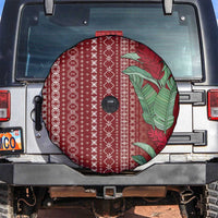 Women's Day Samoa Malu Tattoo Inspired Mix Teuila Spare Tire Cover Scarlet LT7 Scarlet - Polynesian Pride