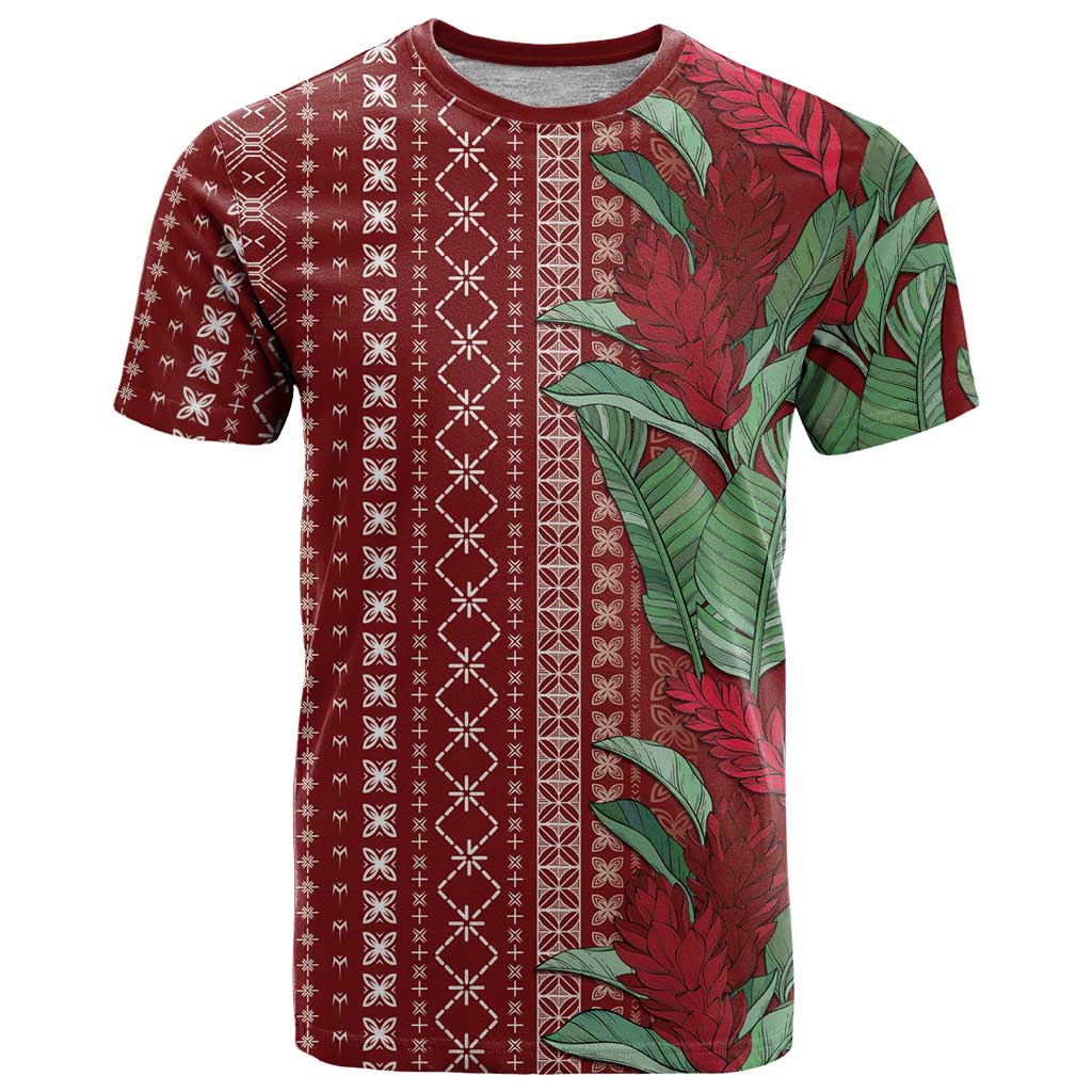 Women's Day Samoa Malu Tattoo Inspired Mix Teuila T Shirt Scarlet LT7 Scarlet - Polynesian Pride