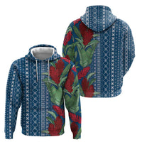 Women's Day Samoa Malu Tattoo Inspired Mix Teuila Hoodie Royal Blue