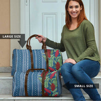 Women's Day Samoa Malu Tattoo Inspired Mix Teuila Travel Bag Royal Blue