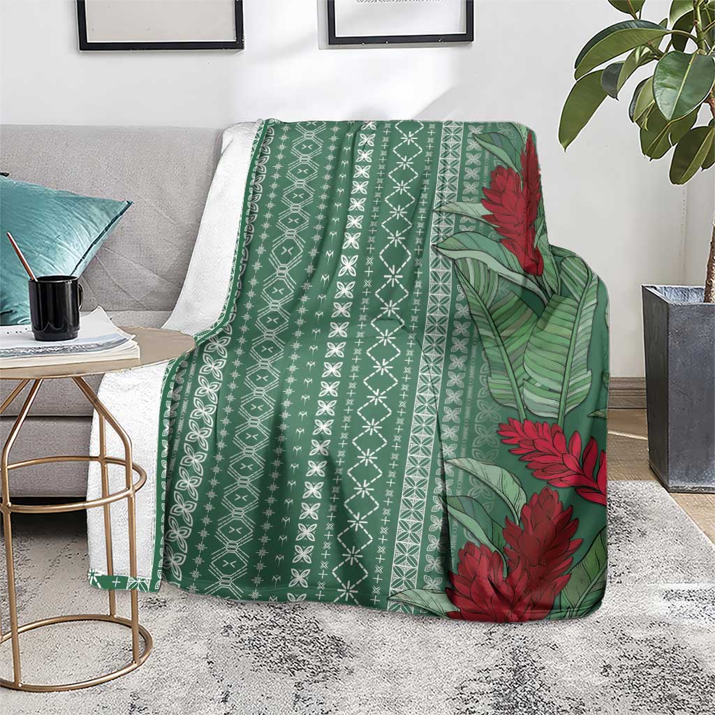 Women's Day Samoa Malu Tattoo Inspired Mix Teuila Blanket Sage Green