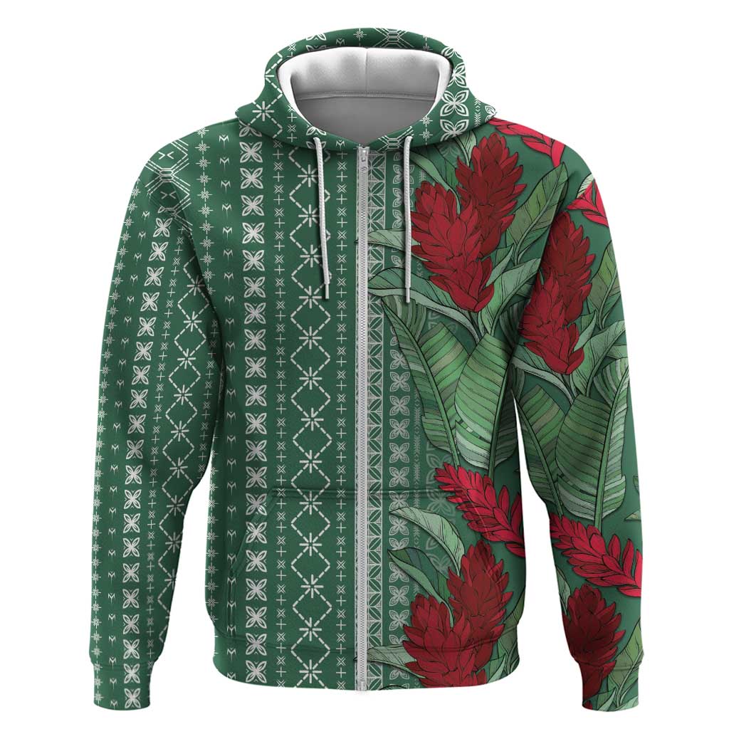 Women's Day Samoa Malu Tattoo Inspired Mix Teuila Hoodie Sage Green