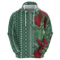Women's Day Samoa Malu Tattoo Inspired Mix Teuila Hoodie Sage Green