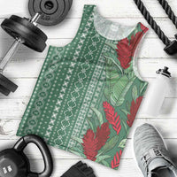 Women's Day Samoa Malu Tattoo Inspired Mix Teuila Men Tank Top Sage Green