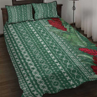 Women's Day Samoa Malu Tattoo Inspired Mix Teuila Quilt Bed Set Sage Green LT7 Sage Green - Polynesian Pride