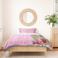 Women's Day Samoa Malu Tattoo Inspired Mix Teuila Bedding Set Rose Pink