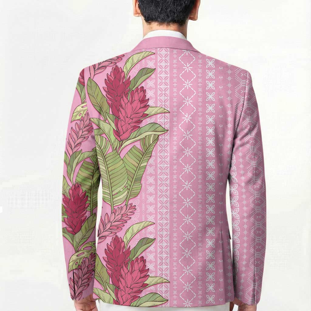 Women's Day Samoa Malu Tattoo Inspired Mix Teuila Blazer Rose Pink