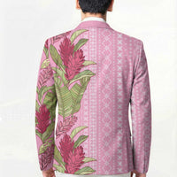 Women's Day Samoa Malu Tattoo Inspired Mix Teuila Blazer Rose Pink
