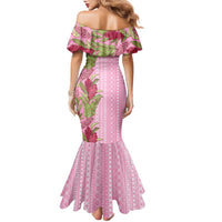 Women's Day Samoa Malu Tattoo Inspired Mix Teuila Family Matching Mermaid Dress and Hawaiian Shirt Rose Pink LT7 - Polynesian Pride