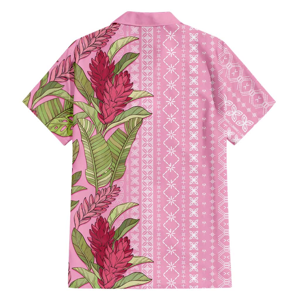 Women's Day Samoa Malu Tattoo Inspired Mix Teuila Family Matching Off Shoulder Maxi Dress and Hawaiian Shirt Rose Pink LT7 - Polynesian Pride