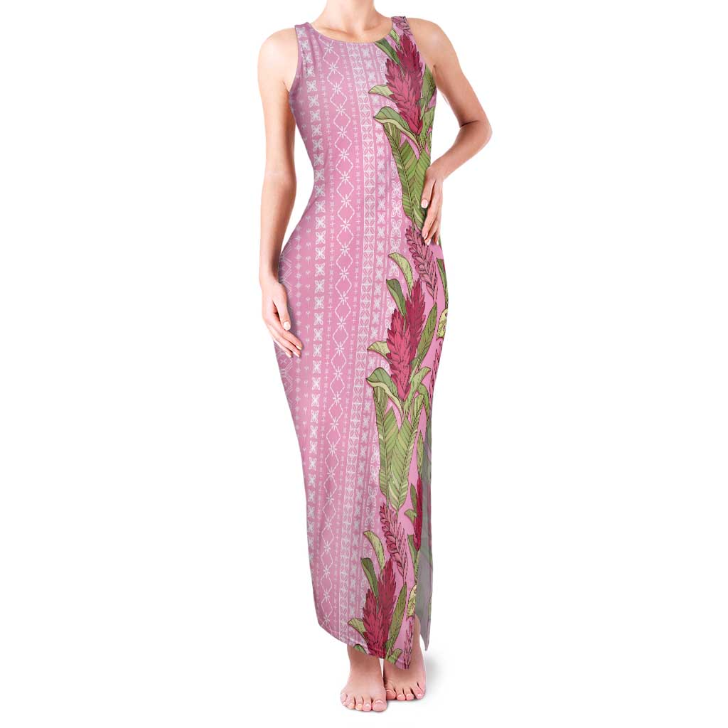 Women's Day Samoa Malu Tattoo Inspired Mix Teuila Family Matching Tank Maxi Dress and Hawaiian Shirt Rose Pink LT7 Mom's Dress Rose Pink - Polynesian Pride