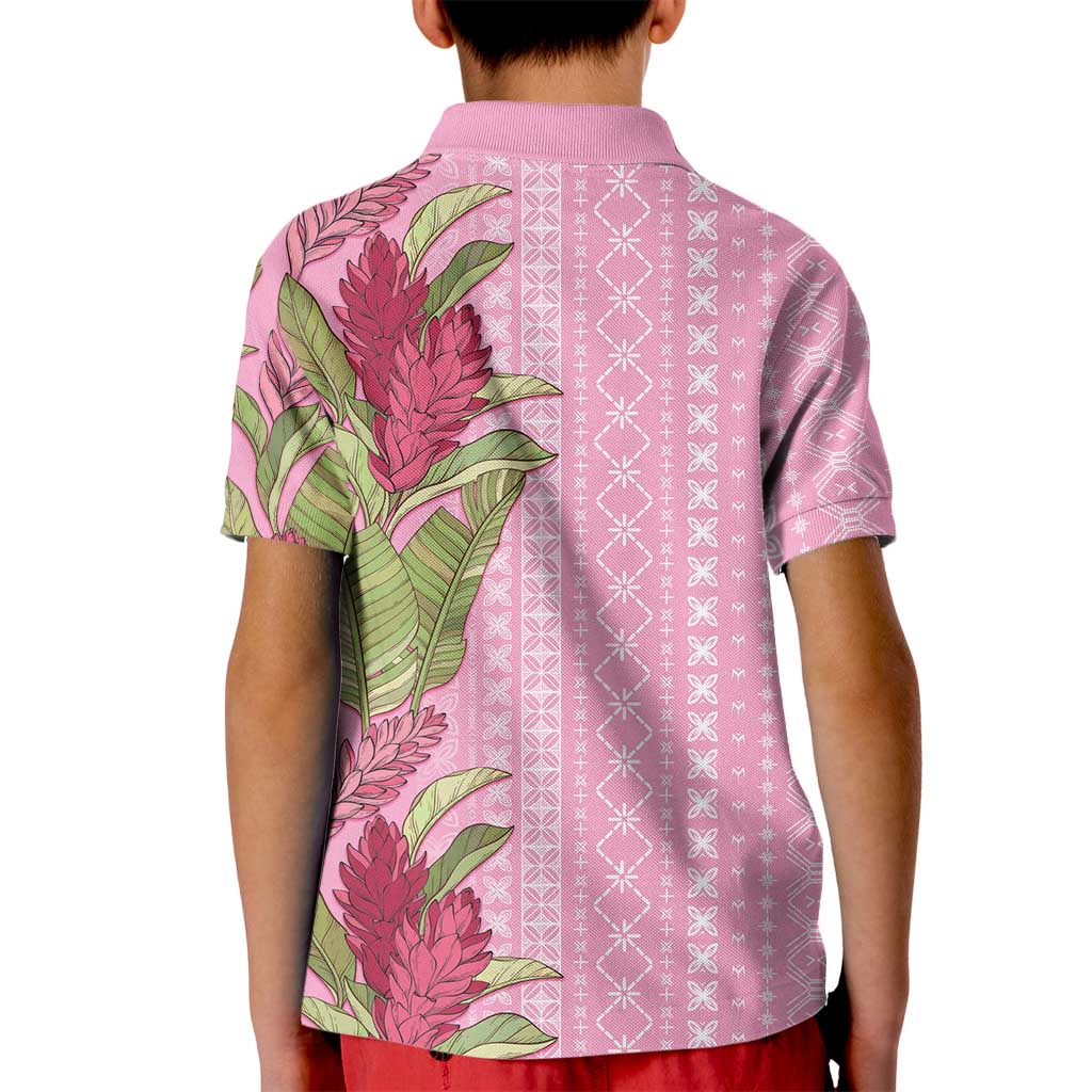 Women's Day Samoa Malu Tattoo Inspired Mix Teuila Kid Polo Shirt Rose Pink LT7 - Polynesian Pride