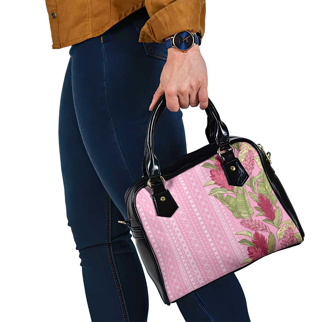 Women's Day Samoa Malu Tattoo Inspired Mix Teuila Shoulder Handbag Rose Pink