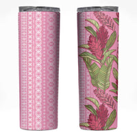 Women's Day Samoa Malu Tattoo Inspired Mix Teuila Skinny Tumbler Rose Pink LT7 Rose Pink - Polynesian Pride