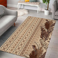 Women's Day Samoa Malu Tattoo Inspired Mix Teuila Area Rug Vintage Tapa LT7 - Polynesian Pride