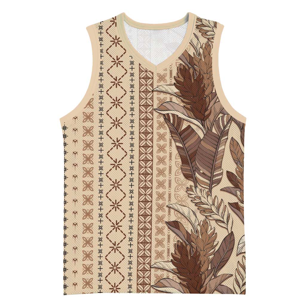 Women's Day Samoa Malu Tattoo Inspired Mix Teuila Basketball Jersey Vintage Tapa