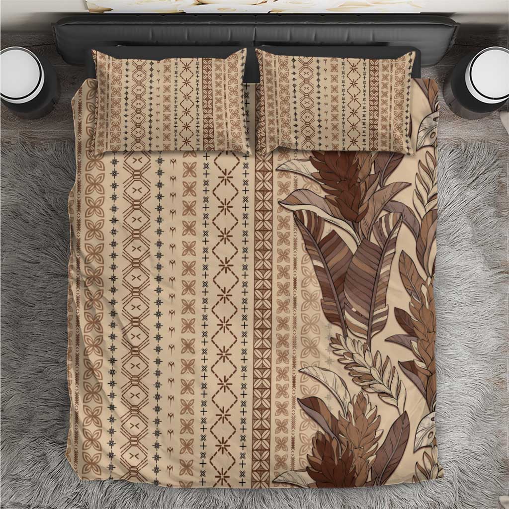 Women's Day Samoa Malu Tattoo Inspired Mix Teuila Bedding Set Vintage Tapa