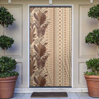Women's Day Samoa Malu Tattoo Inspired Mix Teuila Door Cover Vintage Tapa