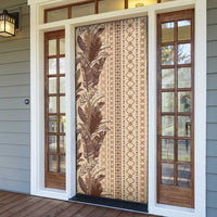 Women's Day Samoa Malu Tattoo Inspired Mix Teuila Door Cover Vintage Tapa