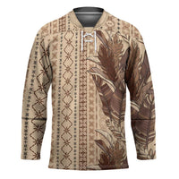 Women's Day Samoa Malu Tattoo Inspired Mix Teuila Hockey Jersey Vintage Tapa