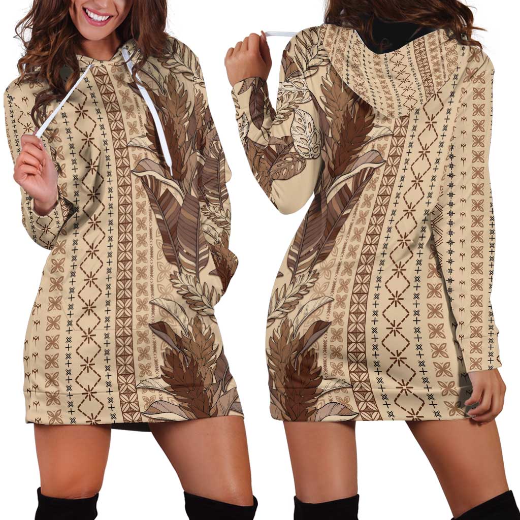 Women's Day Samoa Malu Tattoo Inspired Mix Teuila Hoodie Dress Vintage Tapa LT7 - Polynesian Pride