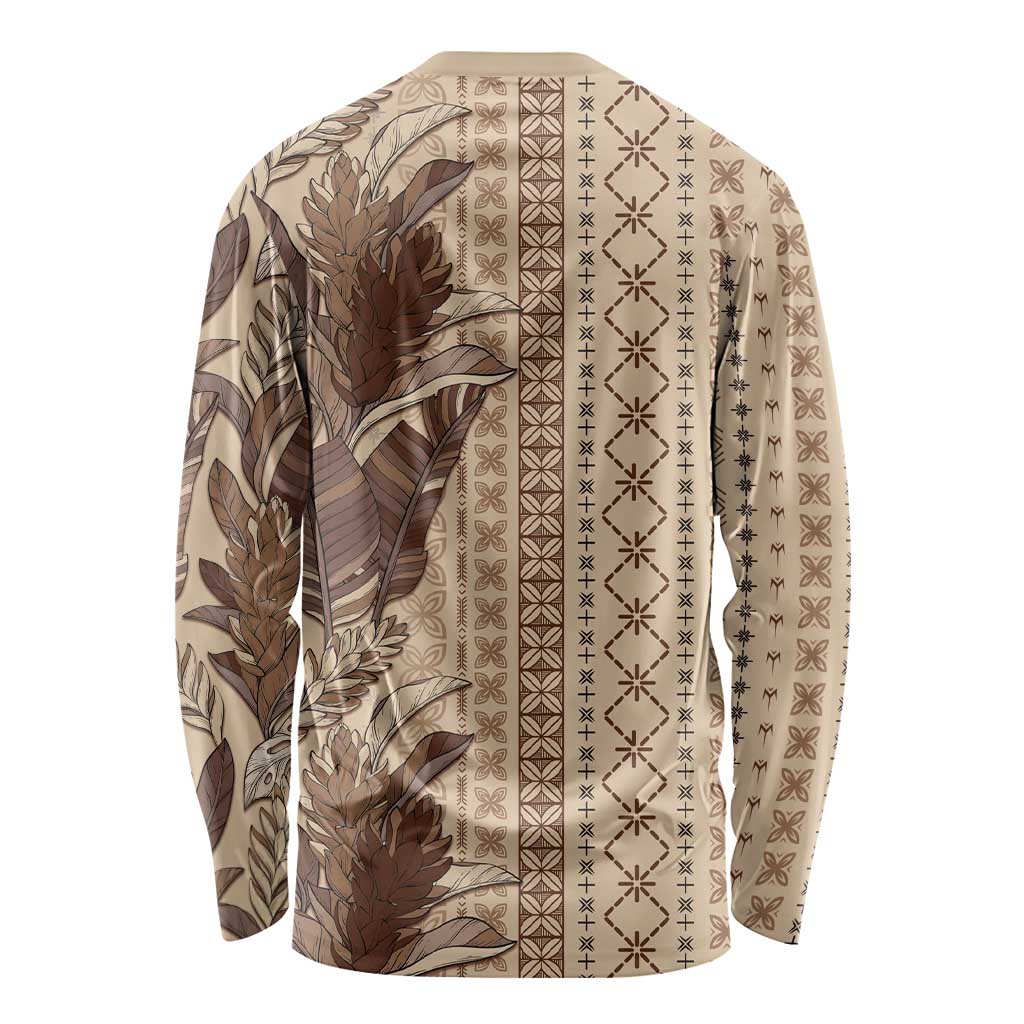 Women's Day Samoa Malu Tattoo Inspired Mix Teuila Long Sleeve Shirt Vintage Tapa LT7 - Polynesian Pride