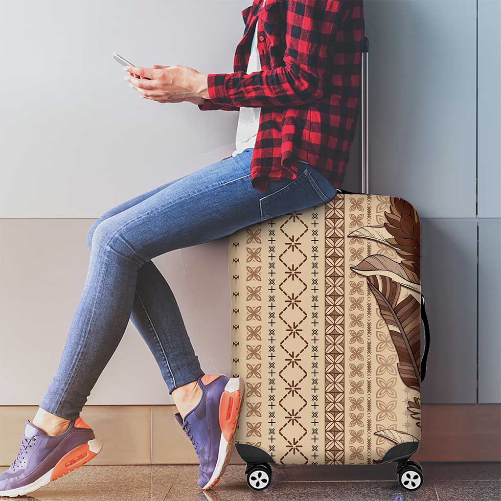 Women's Day Samoa Malu Tattoo Inspired Mix Teuila Luggage Cover Vintage Tapa LT7 - Polynesian Pride