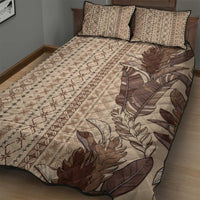 Women's Day Samoa Malu Tattoo Inspired Mix Teuila Quilt Bed Set Vintage Tapa LT7 - Polynesian Pride