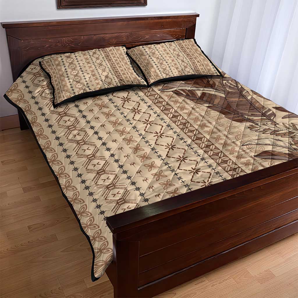 Women's Day Samoa Malu Tattoo Inspired Mix Teuila Quilt Bed Set Vintage Tapa LT7 - Polynesian Pride