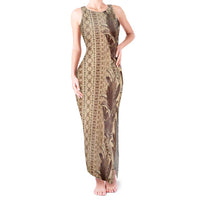 Women's Day Samoa Malu Tattoo Inspired Mix Teuila Tank Maxi Dress Vintage Tapa